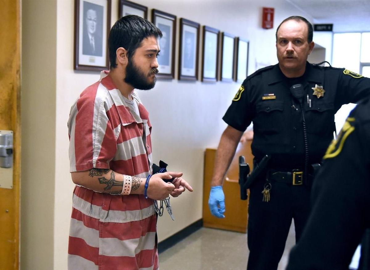 Oscar Daniel Espinoza appeared in court Monday morning (07-10-17) for a bail review hearing in Stanislaus Superior Court in Modesto, Calif.