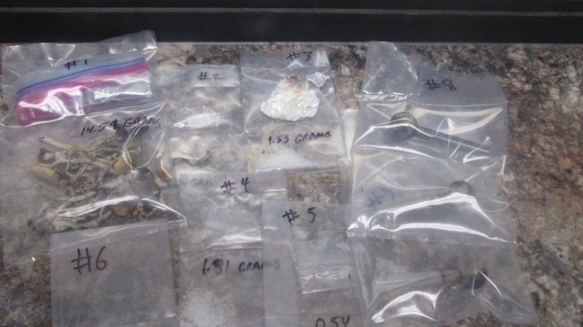 Tuolumne County Sheriff’s deputies seized a variate of drugs, including psychedelic mushrooms, during a search of two men near the town of Tuolumne on Friday, Jan. 20.