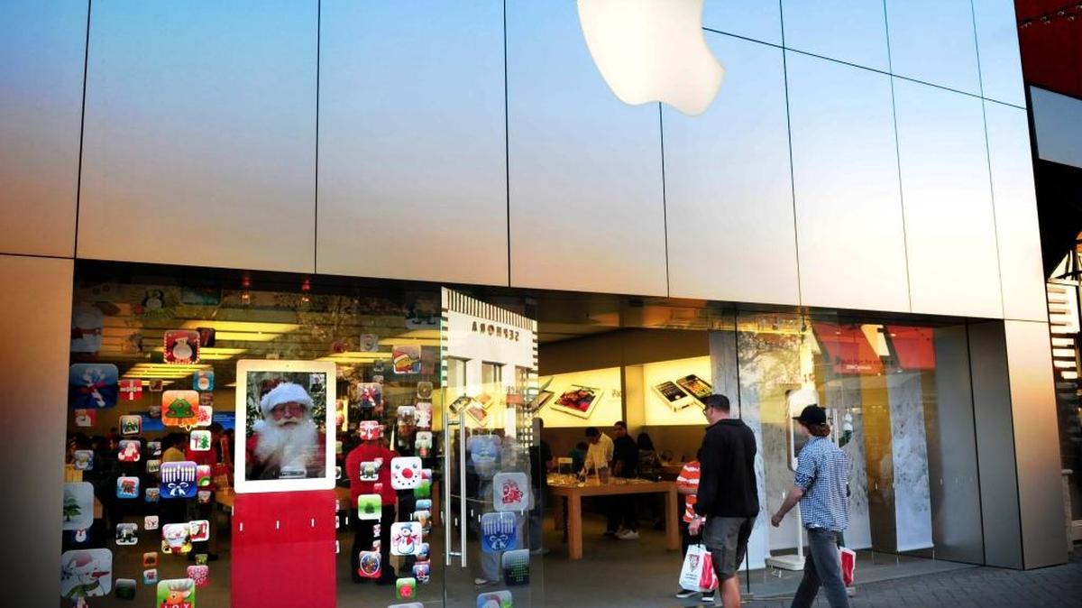 The Apple Store at the Vintage Fair Mall in Modesto, pictured in a file photo, was struck by a team of thieves on Wednesday morning.