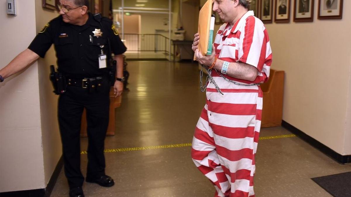 Mark Edward Mesiti will remain shackled while in jail as he prepares to represent himself in a death penalty case.