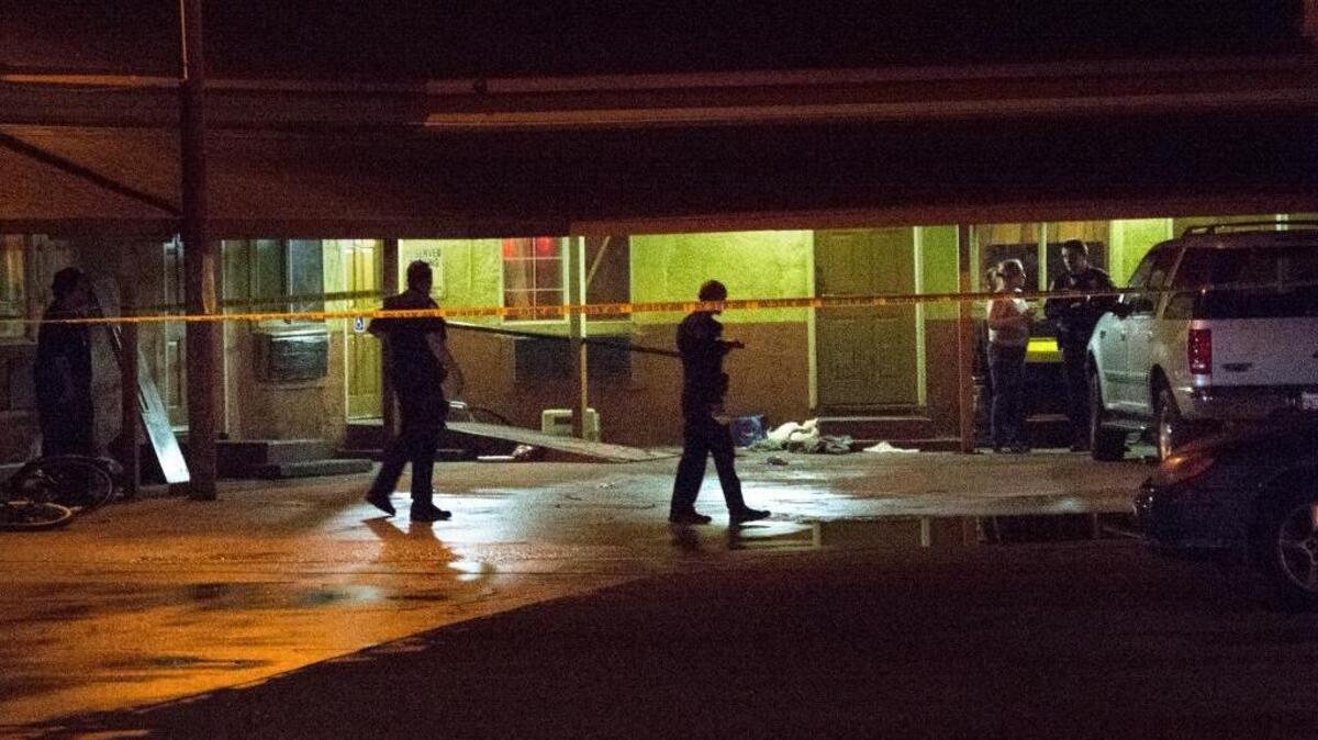 A man was rushed to the hospital after being stabbed multiple times at the Budget Inn Motel on south Ninth Street Thursday evening.
