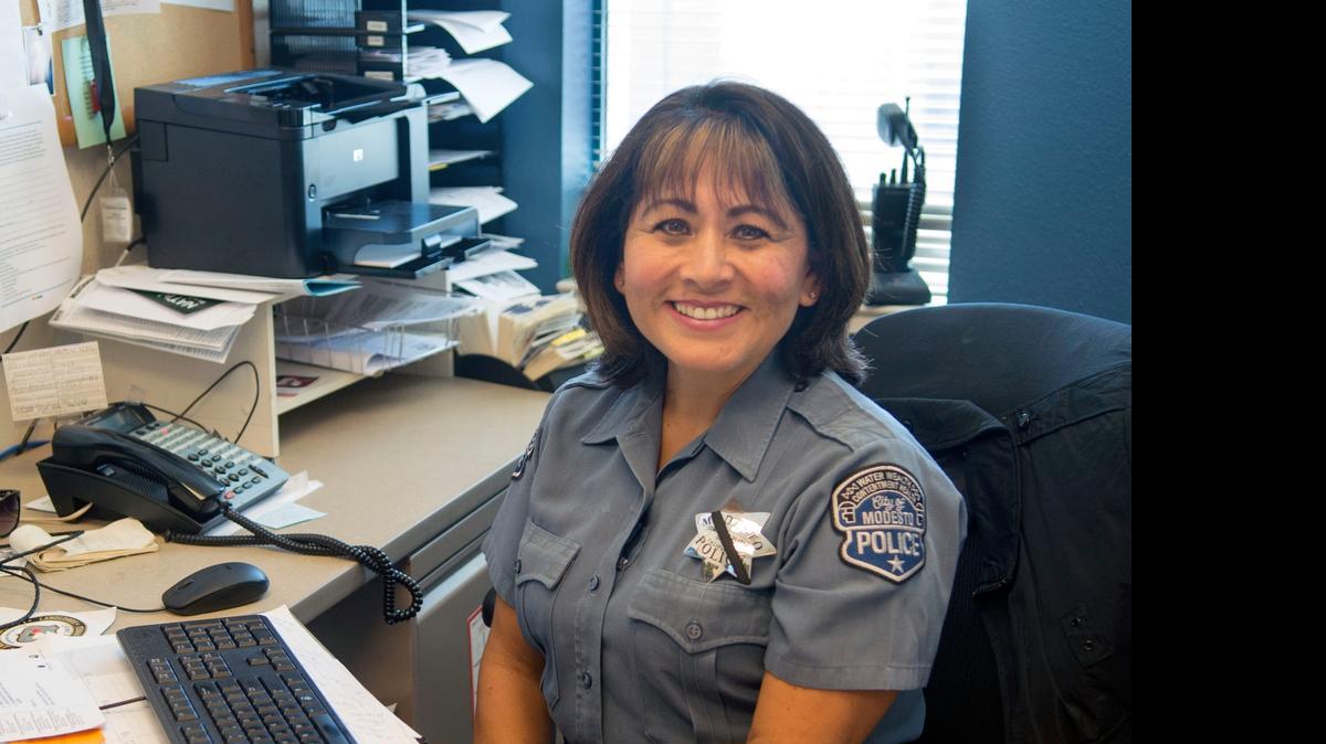 
Rosie Garcia is a community service officer in the Crime Prevention Unit of the Modesto Police Department. She has helped organize National Night Out events in Modesto for seven years.

