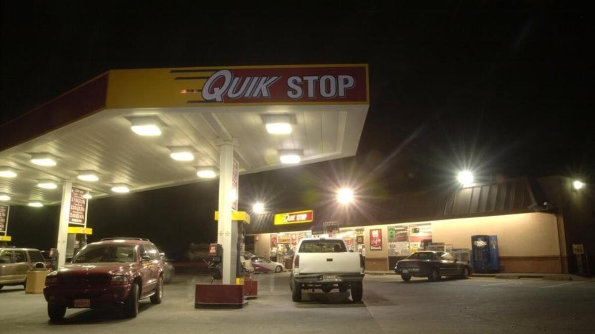 The Quik Stop market at Paradise and Carpenter Roads in Modesto where Lacy Ferguson was killed in a drive-by shooting on August 24, 2003.