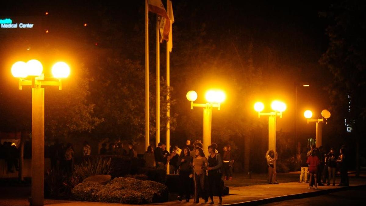 Dozens of youth waited outside for rides at The House after a series of fights broke out around 9 p.m. on Wednesday night on April 26, 2017 in Modesto.
