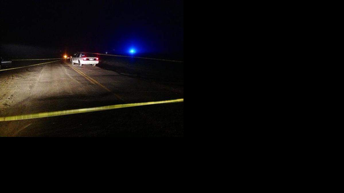 
Scene in Crows Landing after a shooting left two people dead and another injured on Saturday, Jan. 24, 2015. 
