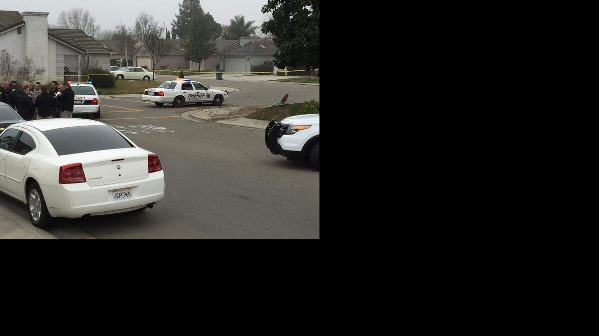 
Authorities investigate an apparent hit-and-run homicide in Salida on Monday.
