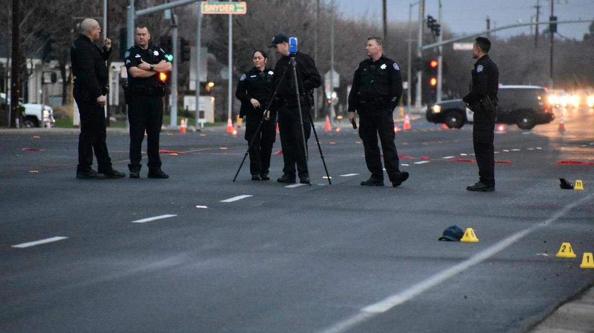 Modesto police on scene of Wednesday morning's fatal hit-and-run crash that killed 66-year-old pedestrian Gregory Harrison