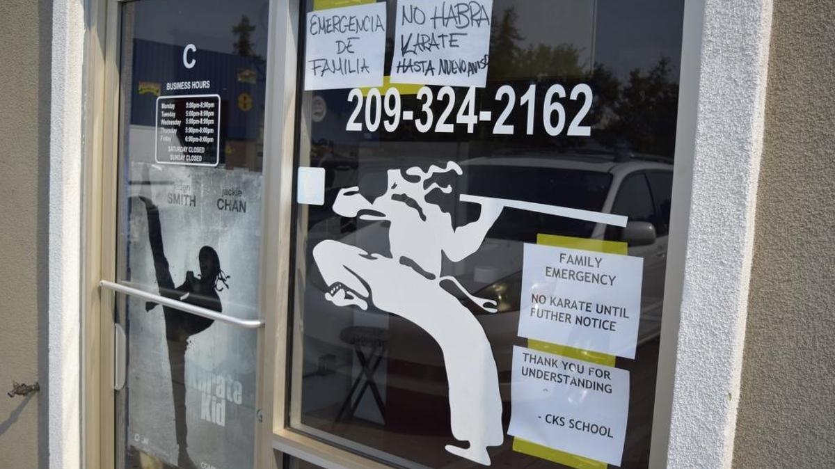 The Winmoore Way karate studio owned and operated by Carlos Loya in south Modesto was closed Thursday, Aug. 18, 2016. Loya is accused of sexually abusing a 14-year-old boy.