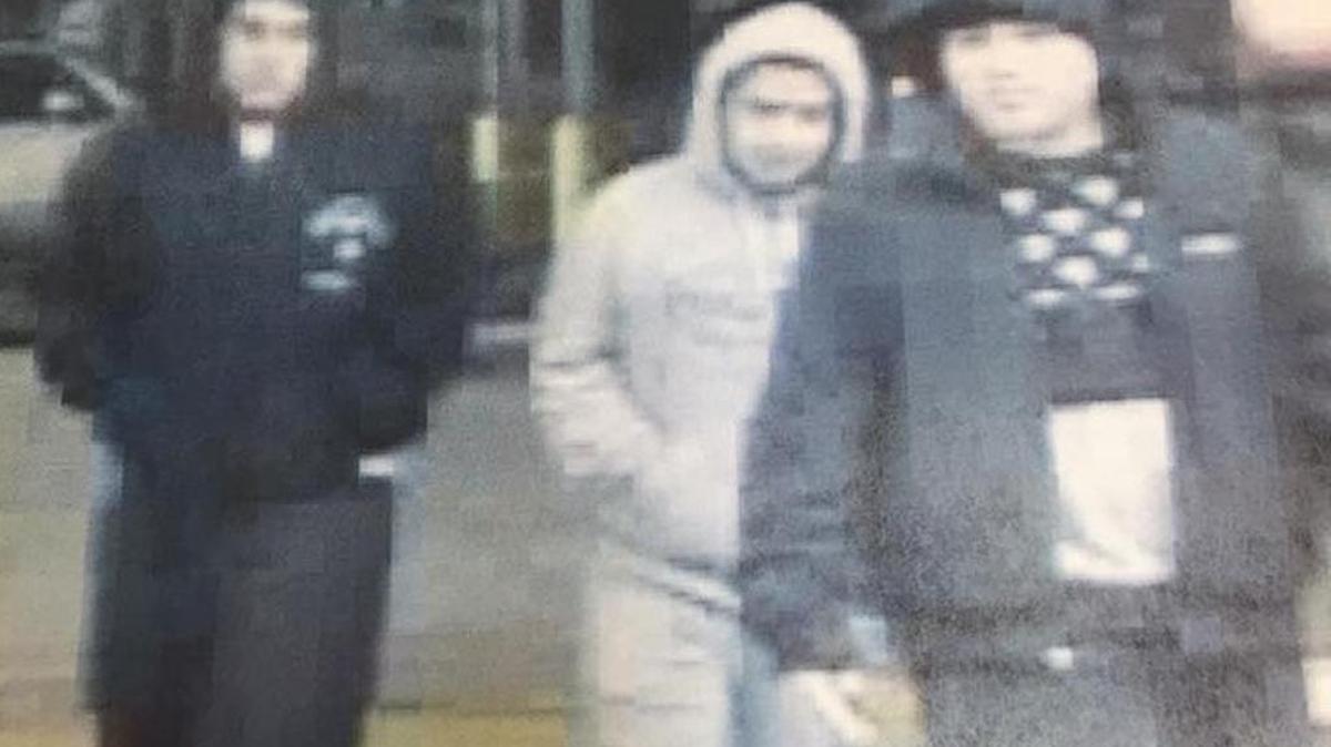 Patterson Police Services deputies are looking for these suspects in a robbery Wednesday night in the parking lot of the Sperry Avenue Walmart store.