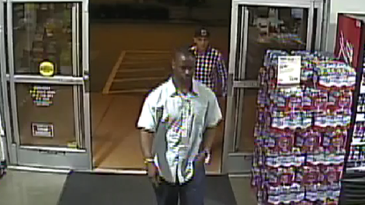 Modesto police are seeking these two men in the robbery of the BevMo! store on Sisk Road on May 20.