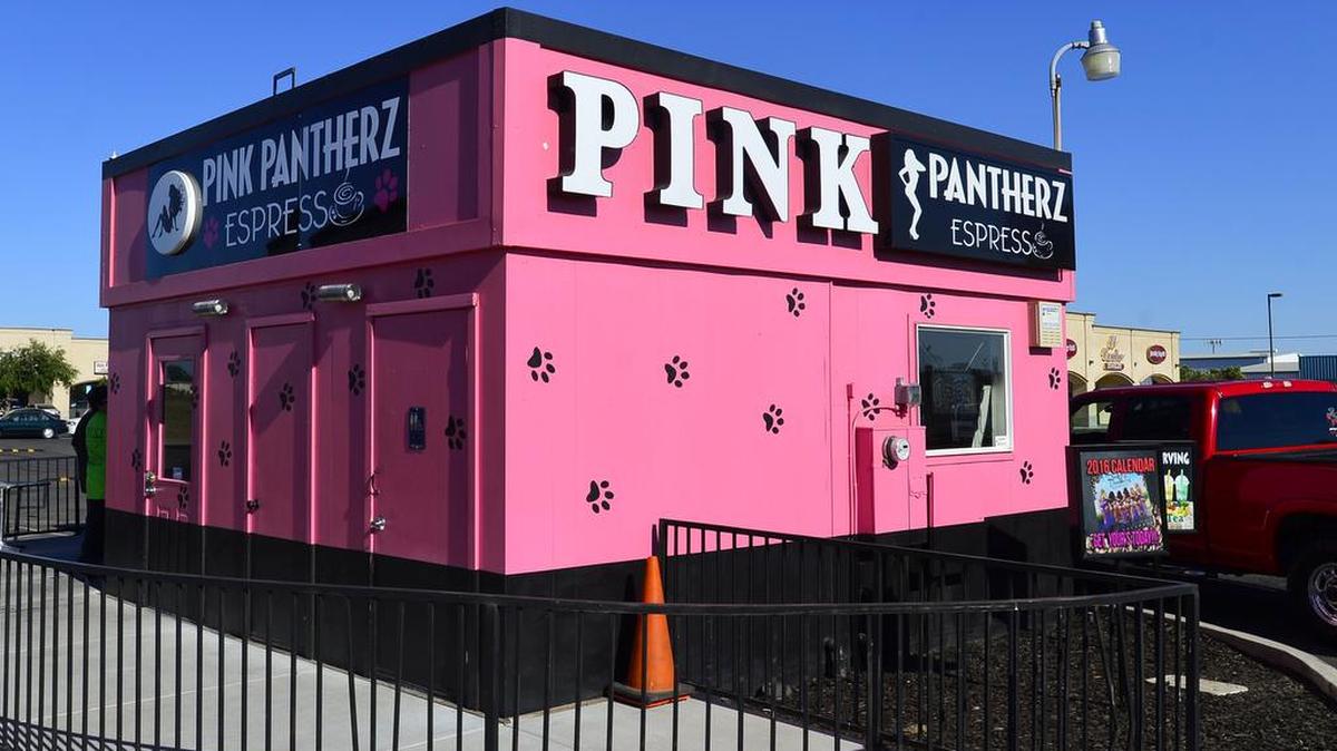 Pink Pantherz Espresso on Crows Landing in Modesto California on June 27, 2016.