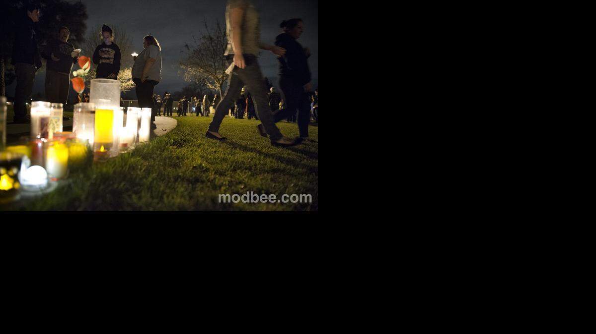 Candles and tokens were left to remember Tylor Crippen during a candlelight vigil on the one year anniversary of his death. The 18-year-old was fatally stabbed while walking in Creekwood Park with his girlfriend.