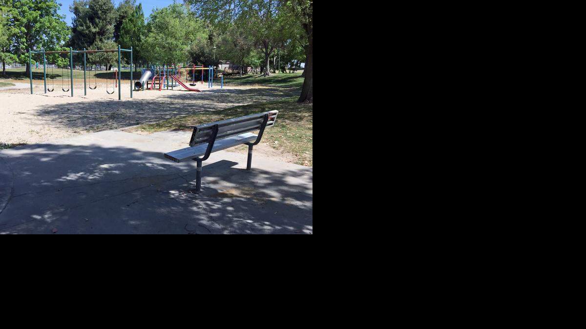 
A preliminary investigation indicates Ceres police Officer Thomas Miller and a woman were at Beyer Park, seen here Monday, when Jason Moland approached them and a confrontation ensued Sunday night.
