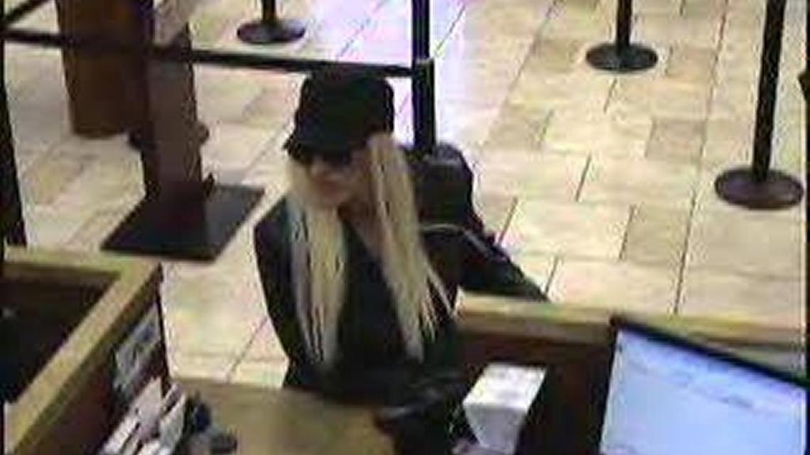 Sonora robbery suspect was captured by surveillance cameras at Wells Fargo.