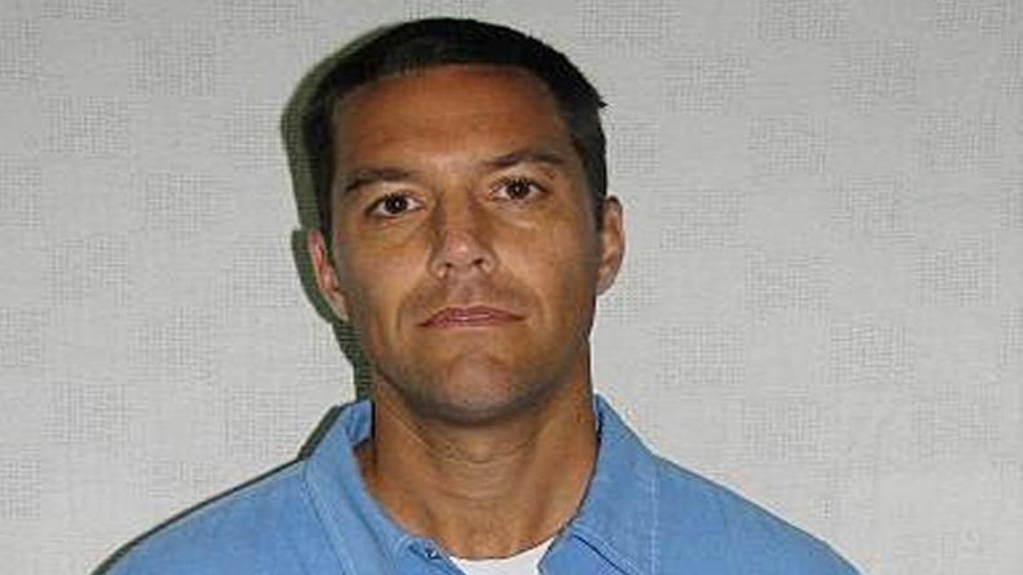 Shown in 2011 is Scott Peterson, who is on death row at San Quentin State Prison.