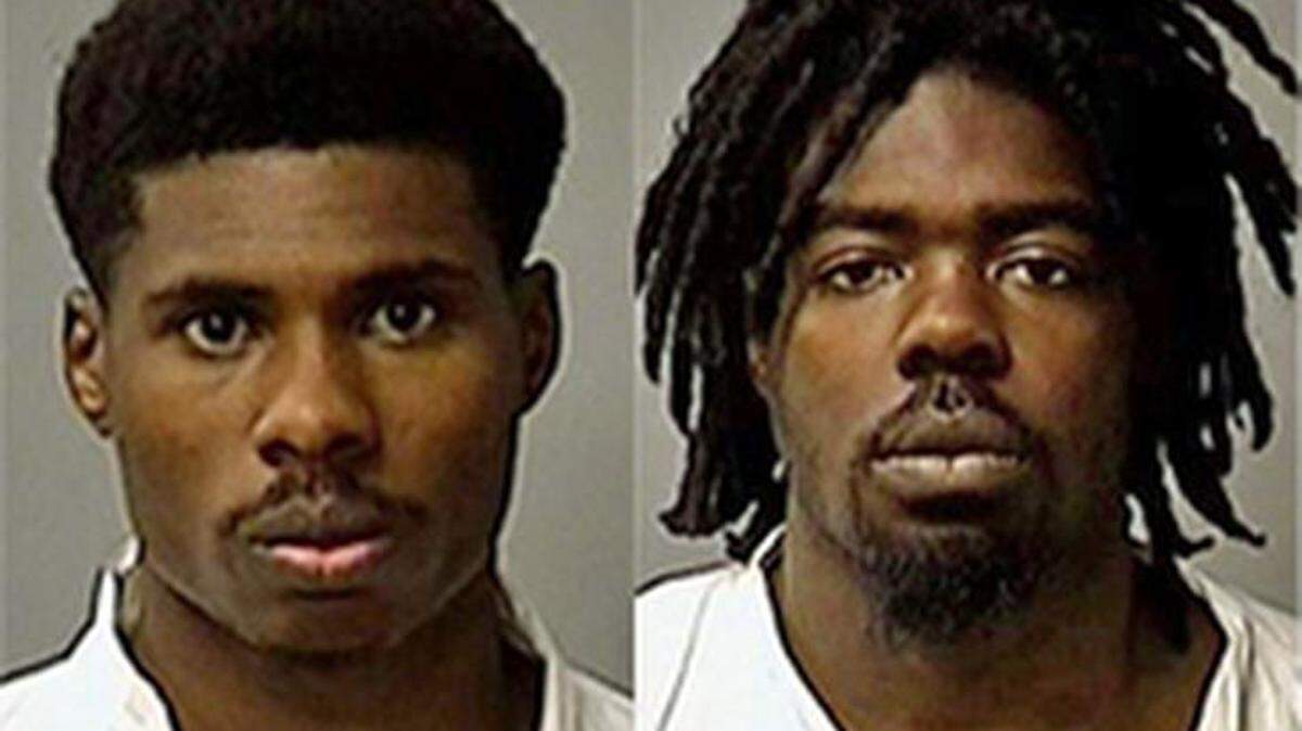 (Clockwise from top left) Robert Frazier, Gregory Hendricks, Nalon Rapier and Daequan Owens were arrested on suspicion of robbing a Walgreens pharmacy on Geer Road in Turlock, California on Sunday Nov. 5, 2017.