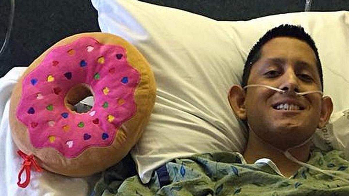 Juan Arroyo, the Modesto Police Department officer who was seriously injured after his squad car was struck by a pickup being pursued by the California Highway Patrol on Jan. 16, 2018, was taken out of intensive care.