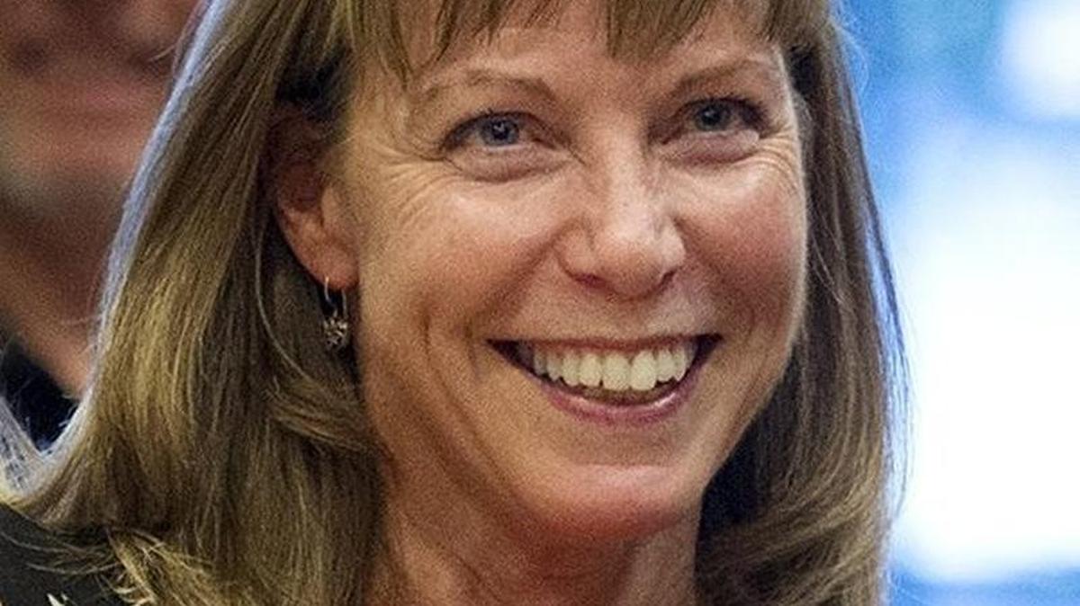 District Attorney Birgit Fladager reacts to early favorable numbers in her race against Frank Carson during an election night party in Modesto in June 2014. A former senior prosecutor claims Fladager has played favorites within the Stanislaus County District Attorney’s Office.