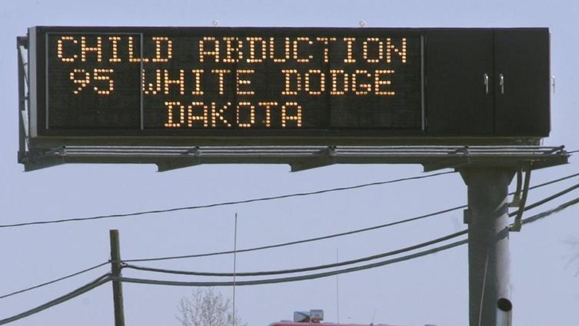 Starting with the new year, signs similar to this Amber alert will provide information about drivers sought in hit-and-runs.
