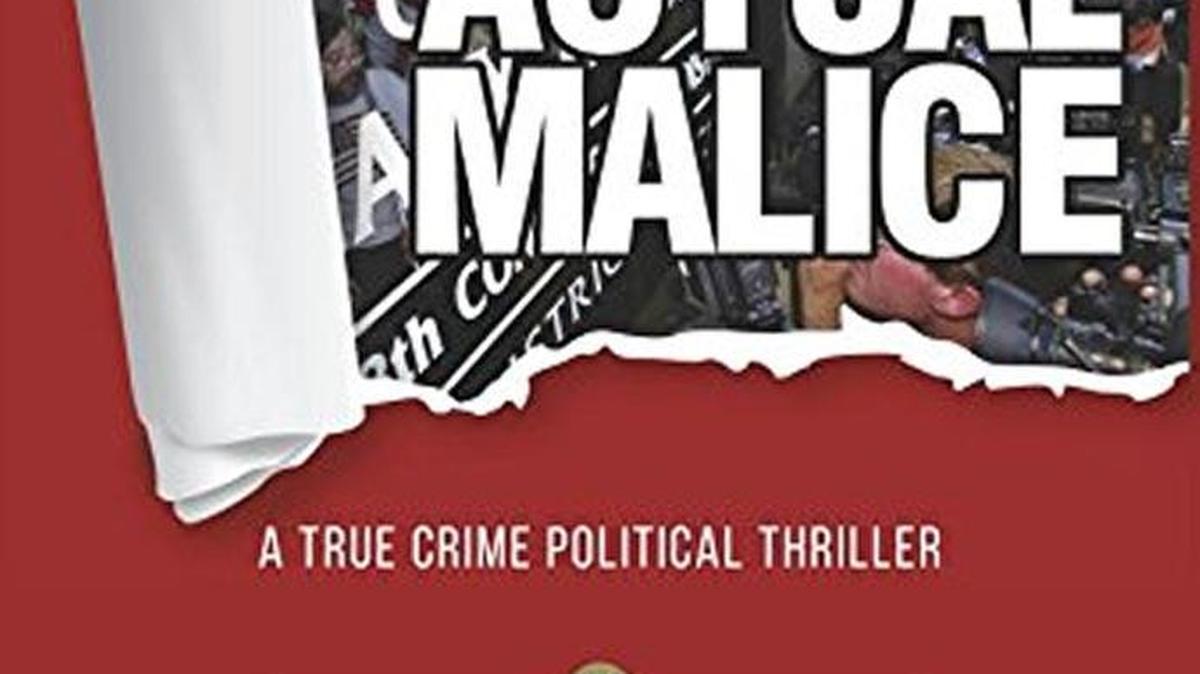 Gary Condit’s name is as big as author Breton Peace’s on the cover of “Actual Malice.”
