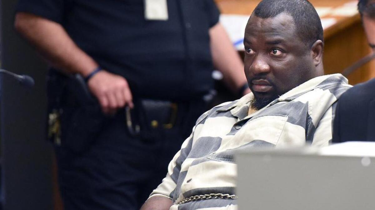 Jerome Smith is sentenced Monday in the death of Valerie Rose Villegas at the Stanislaus County Courthouse in Modesto. A jury found Smith guilty of murder and arson, along with enhancements of committing the homicide while starting a fire and using a gun. He was sentenced to life in prison without the possibility of parole.
