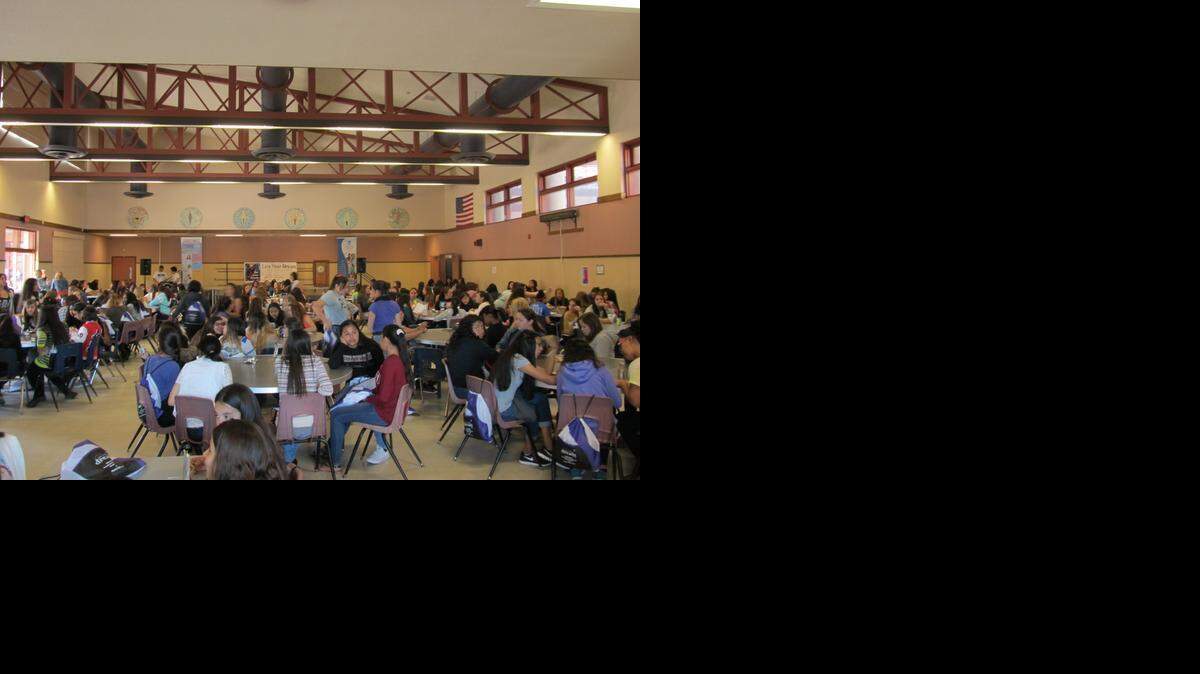 
Middle school girls attend the Soroptimist Live Your Dream Conference on March 7 at Johansen High School in Modesto. 
