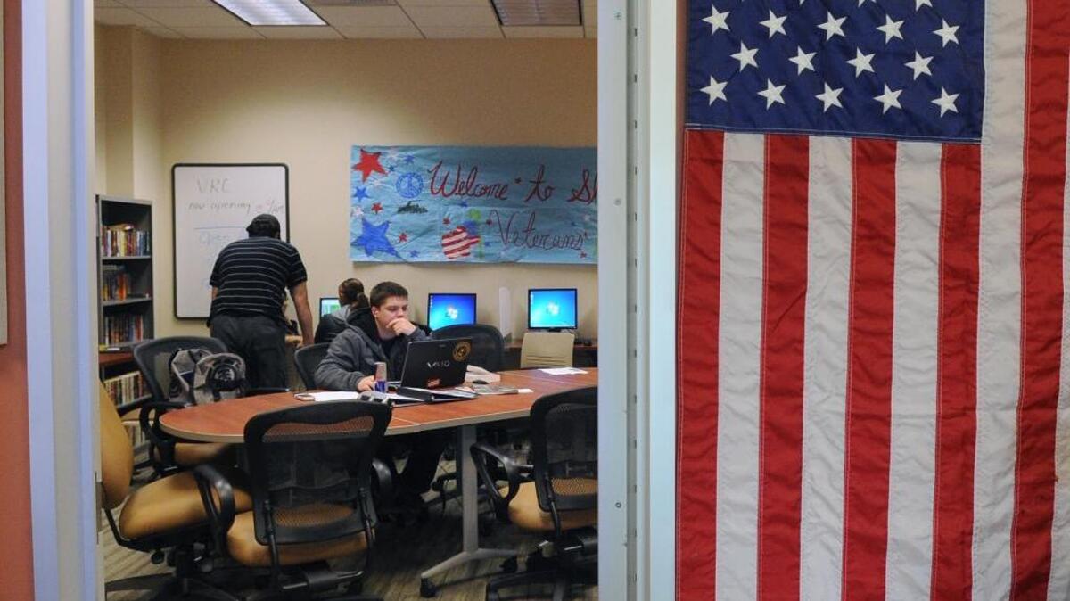 MJC’s services at the east campus Veterans Resource Center, shown here in 2012, are among the supports the college offers to help its diverse student body.