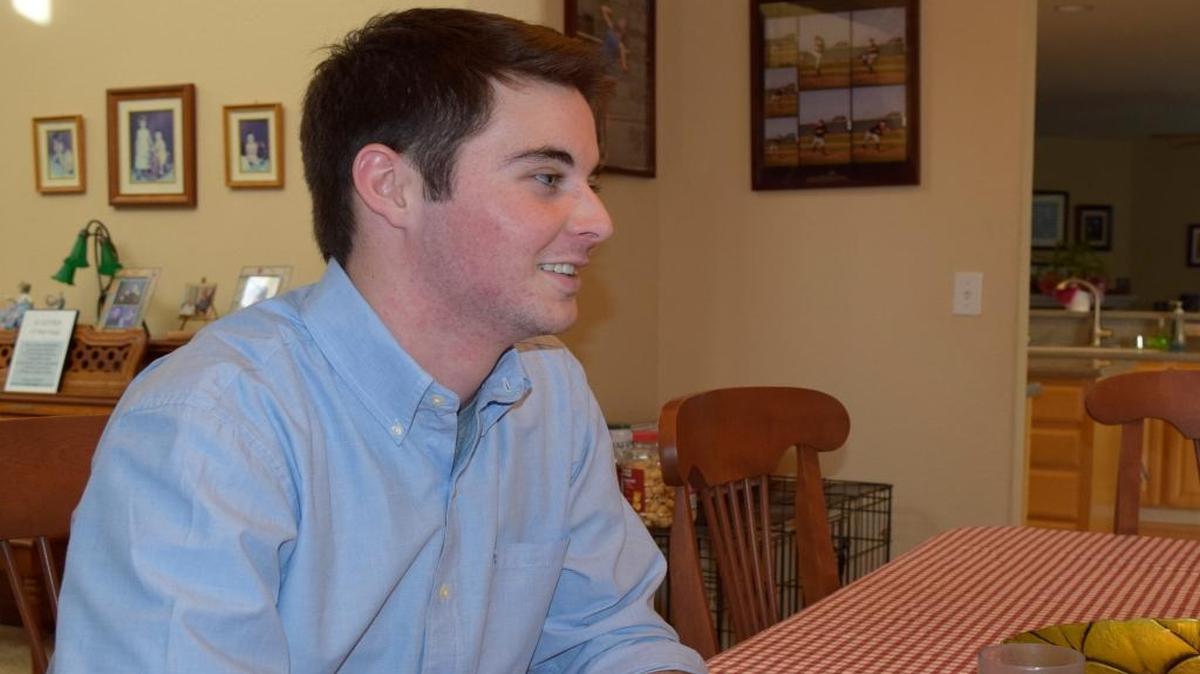 In his family’s home in north Modesto, Enochs High School senior Joe Blair talks Sunday about his experience last spring at the FBI Teen Academy in Sacramento.