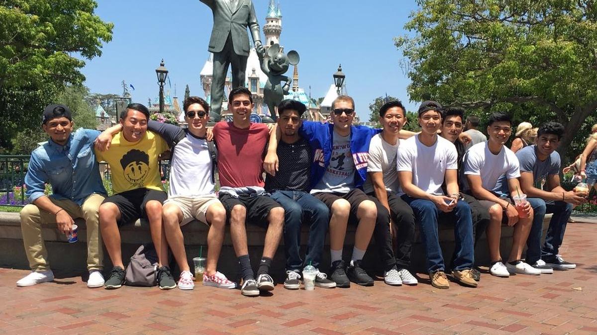 While Gregori High School students got a late start on their senior trip, Enochs High students made it to Disneyland in Anaheim on Friday, May 13, 2016. Seniors from schools throughout the state are attending the Southern California theme park for their senior trips.
