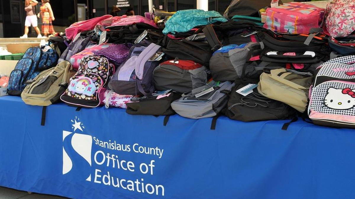 The Stanislaus County Office of Education is again collecting backpacks to fill with school supplies for homeless children.