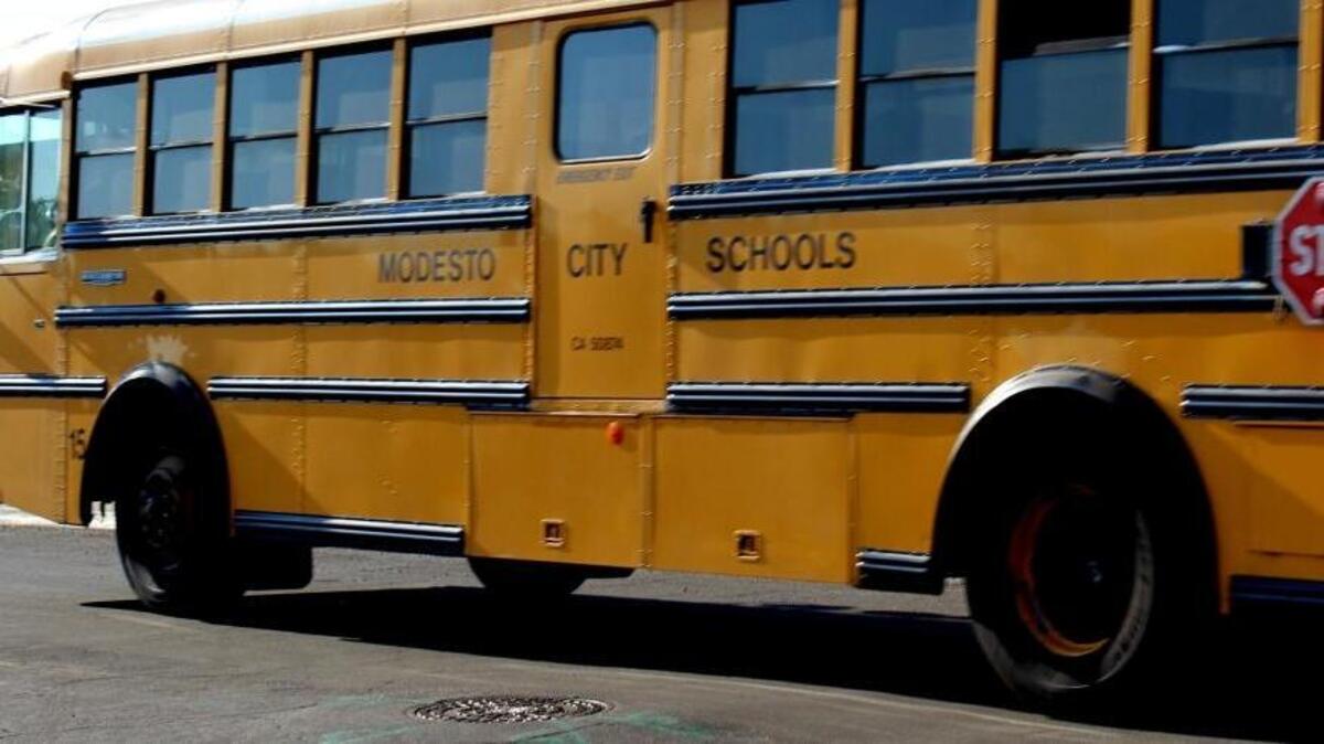 A Modesto City Schools bus.