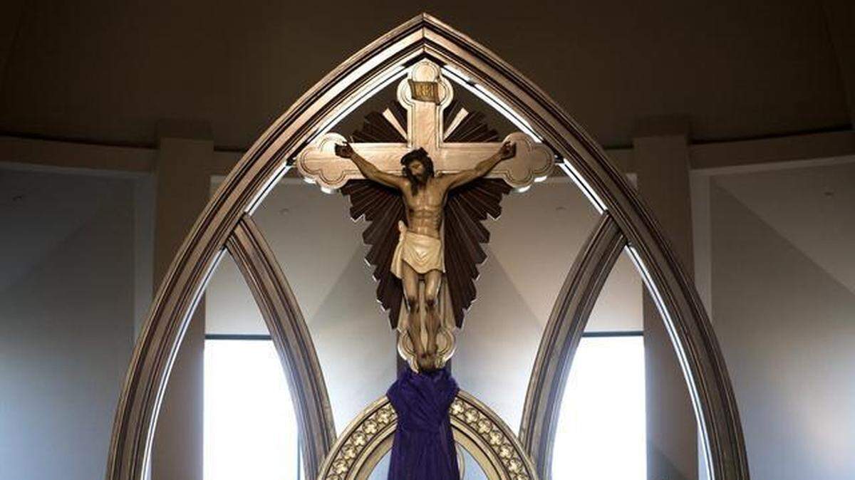 A Crucifixion sculpture of Jesus at St. Stanislaus Catholic Church in Modesto, Calif., on Wednesday, February, 18, 2015.