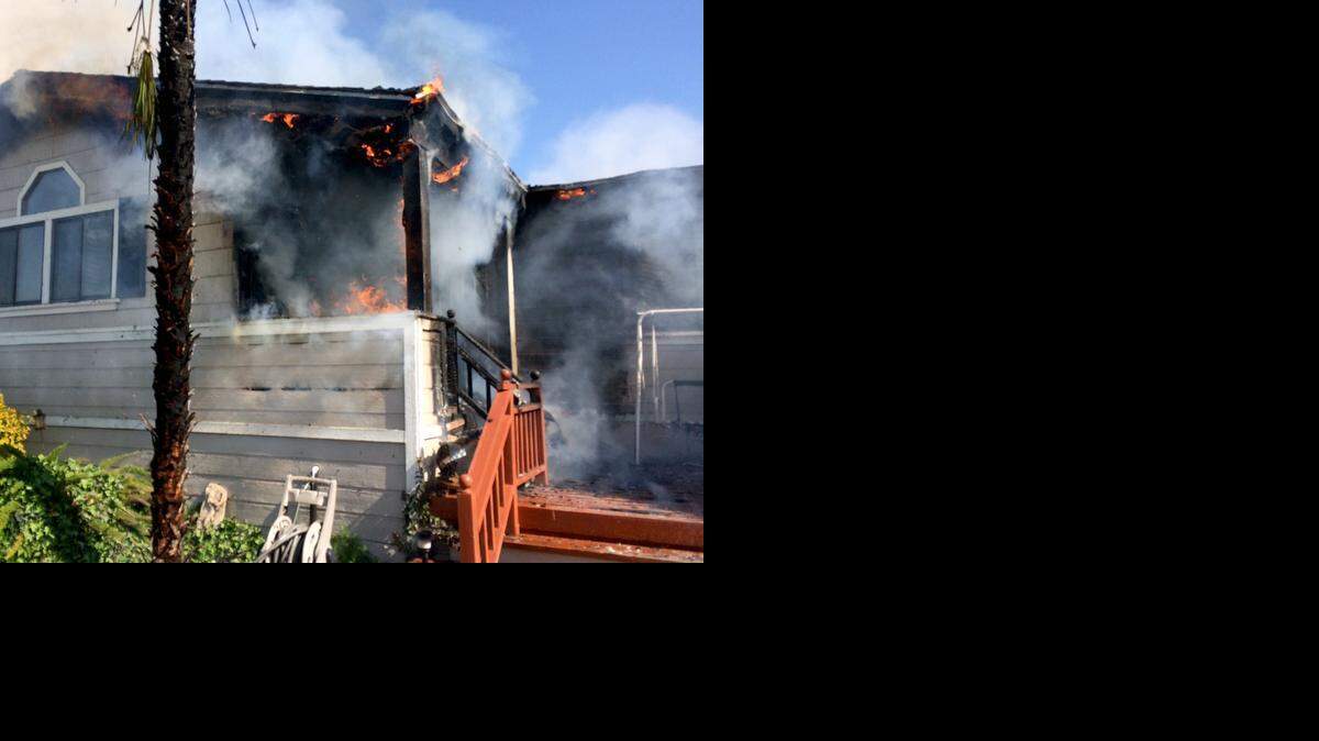 
A mobile home caught fire in the 1200 block of South Carpenter Road in Modesto on Friday.
