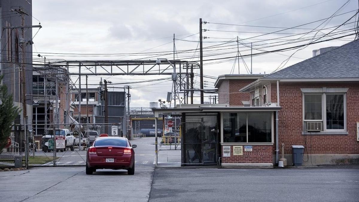 The former Riverbank Army Ammunition Plant on Claus Road is seen Thursday.