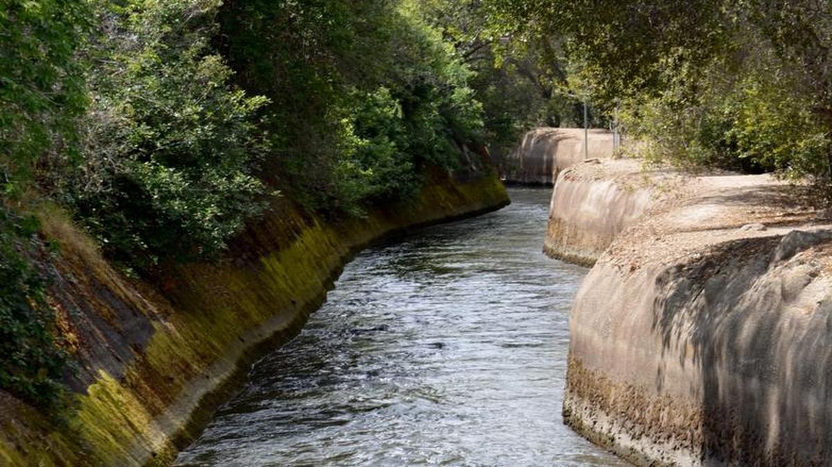 Oakdale Irrigation District canal at Two-Mile Bar Recreation Area