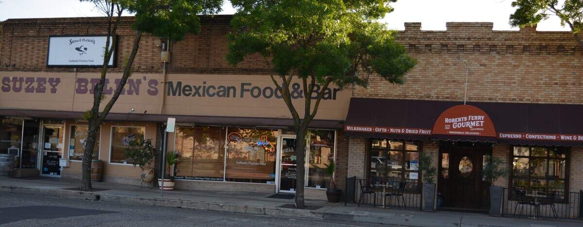 Suzey Belen’s Mexican Food & Bar and Roberts Ferry Gourmet are among the Third Avenue businesses that will remain open during a streetscape renovation approved by the Oakdale City Council on May 2, 2022.