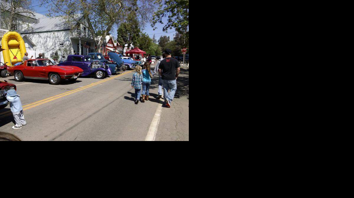 
Visitors stroll the first Knights Ferry Classic Car Show last year.
