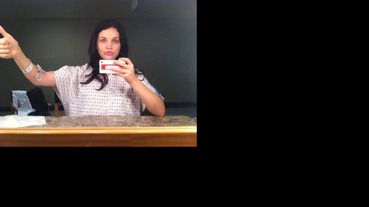 
Modesto-raised Hollywood actress Lindsay Pearce appears in a selfie the 23-year-old former “Glee” guest star and “Glee Project” runner-up took while on the set of the hit TV medical drama “Grey’s Anatomy.” Pearce guests stars on an episode airing Thursday (11-20-14).
