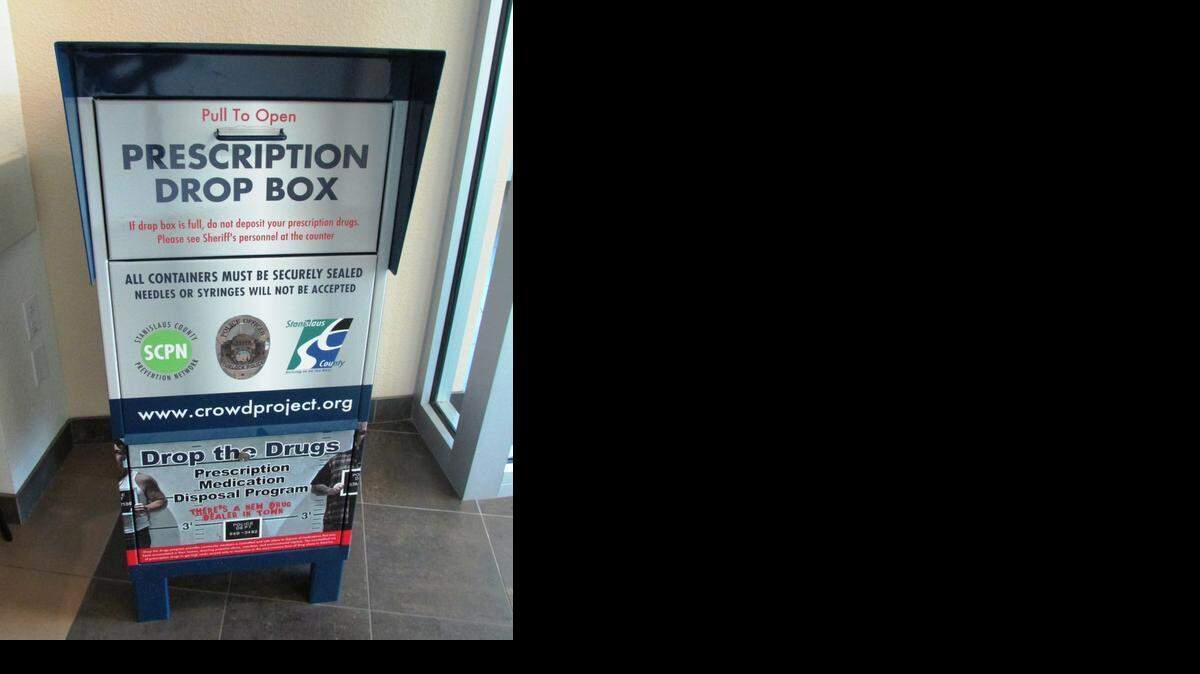
Expired and otherwise unwanted prescription drugs can be dropped in a bin at the Turlock Public Safety Facility. 
