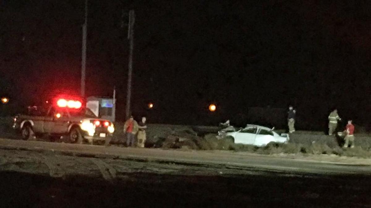 Four people were injured when their car left the roadway south of Turlock on Friday, Dec. 2, 2016. The crash occurred in the northbound lanes of South Golden State Boulevard, just north of the Stanislaus/Merced county line, at about 4:40 p.m.