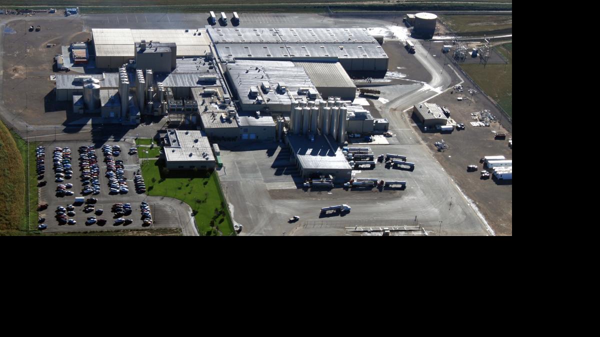 
An aerial view of the Hilmar Cheese Co. plant in Dalhart, Texas. The company announced Wednesday that cheese production at the plant is being expanded.

