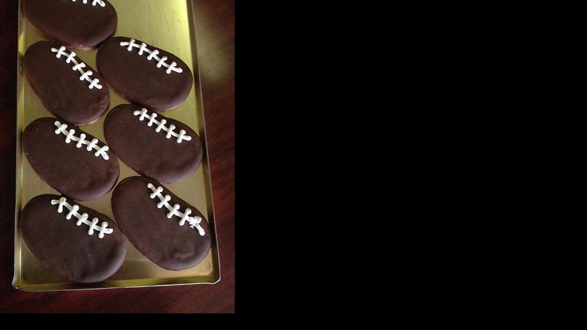 
Old Tyme Pastries in Turlock has made deflated football cookies for the Super Bowl. 
