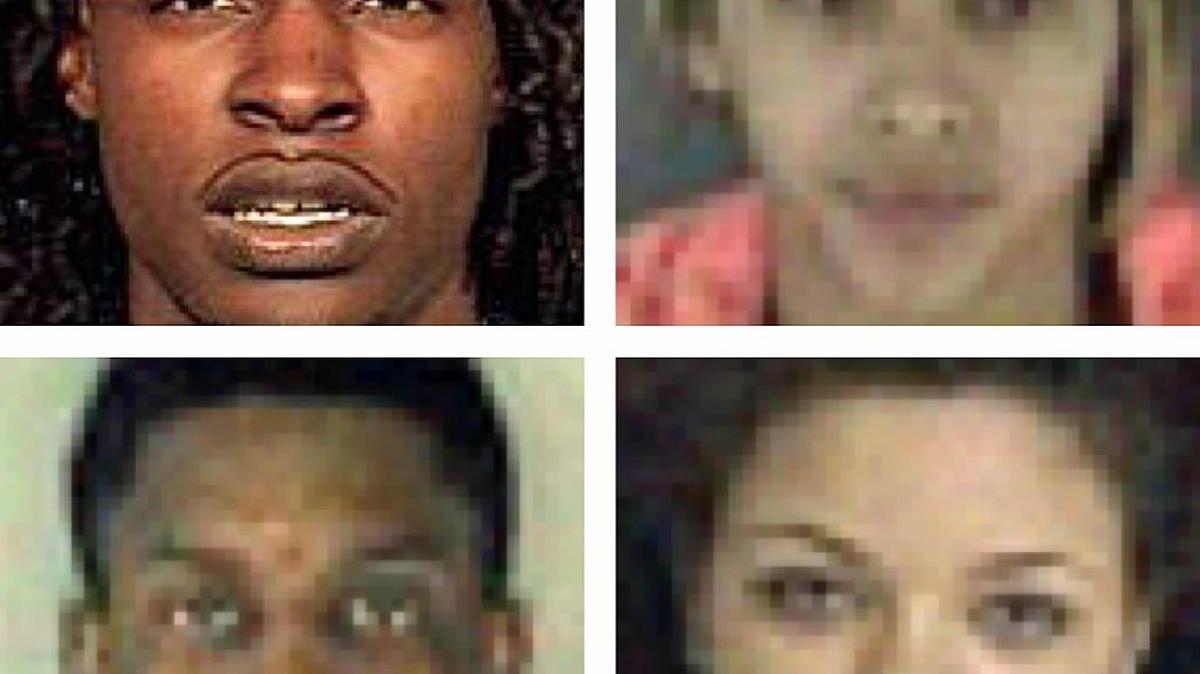 Clockwise from top left, Kevin Barnes, Deandranae Campbell, Kelly Trezvant, Devenae Price