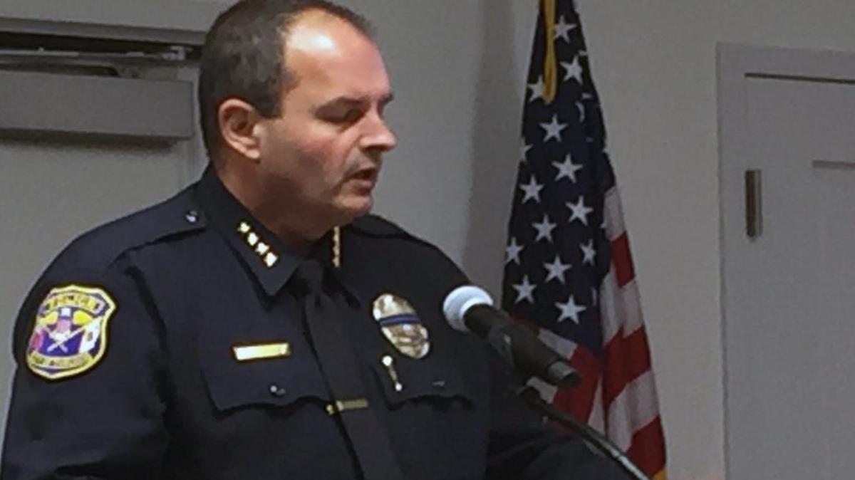 Former Turlock Police Chief Robert Jackson at a City Council meeting in August 2016.