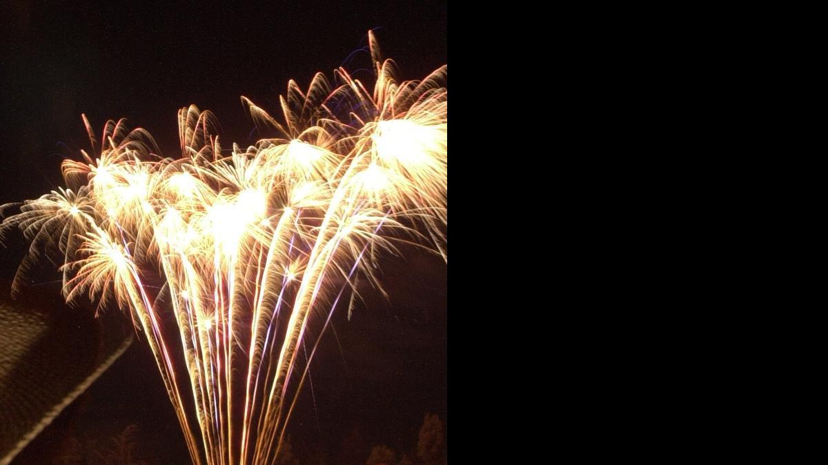 
Fireworks explode over California State University, Stanislaus, in Turlock. The show returns to the Turlock campus this year after a five-year hiatus.
