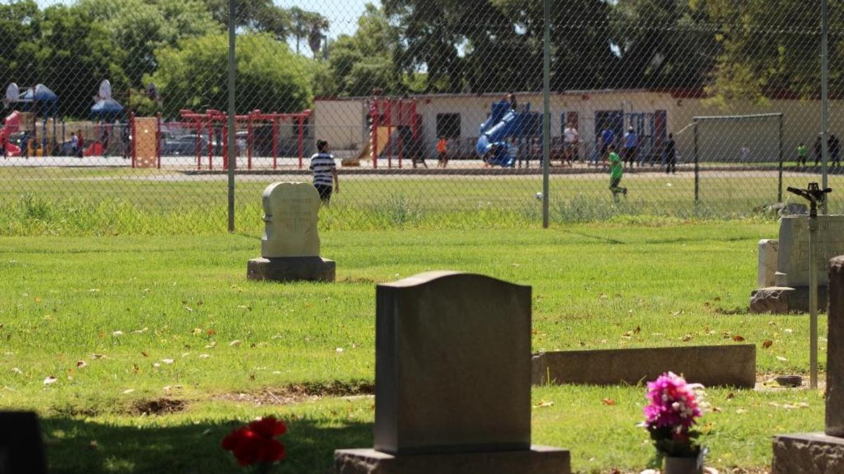 More secure fencing around schools is among the needs Turlock Unified would like to have the money to address. Here, Osborn School fields back up to Turlock Memorial Park.