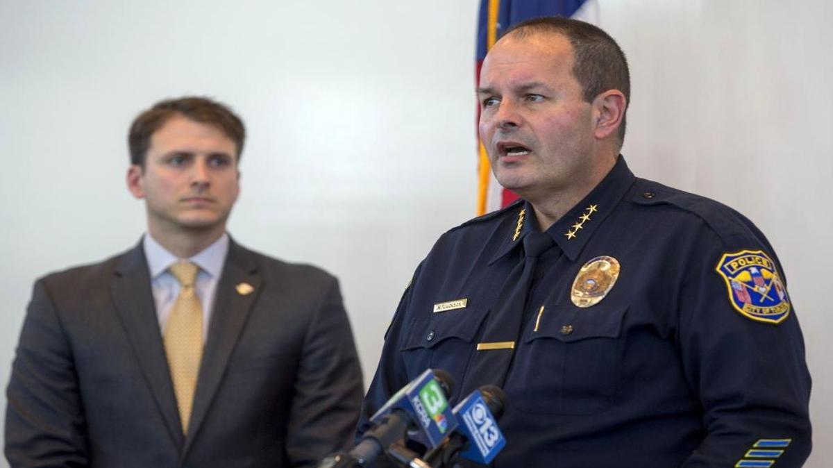 Thursday was the last day on the job for Turlock, Calif., police Chief Robert Jackson, seen here Jan. 15, 2016.