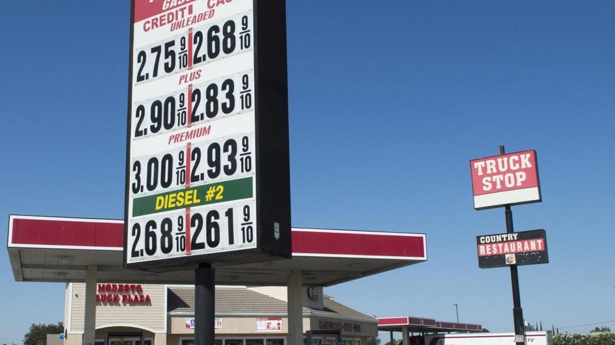 
Low gas prices at the Modesto Truck Plaza in Modesto California on Aug. 31
