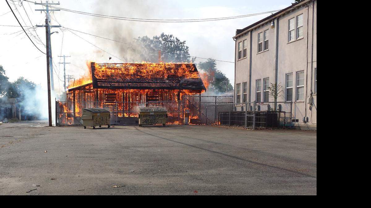
A fire at a vacant house behind the Christian Love Baptist Church at Second and H streets is believed to have been human caused and is considered suspicious.

