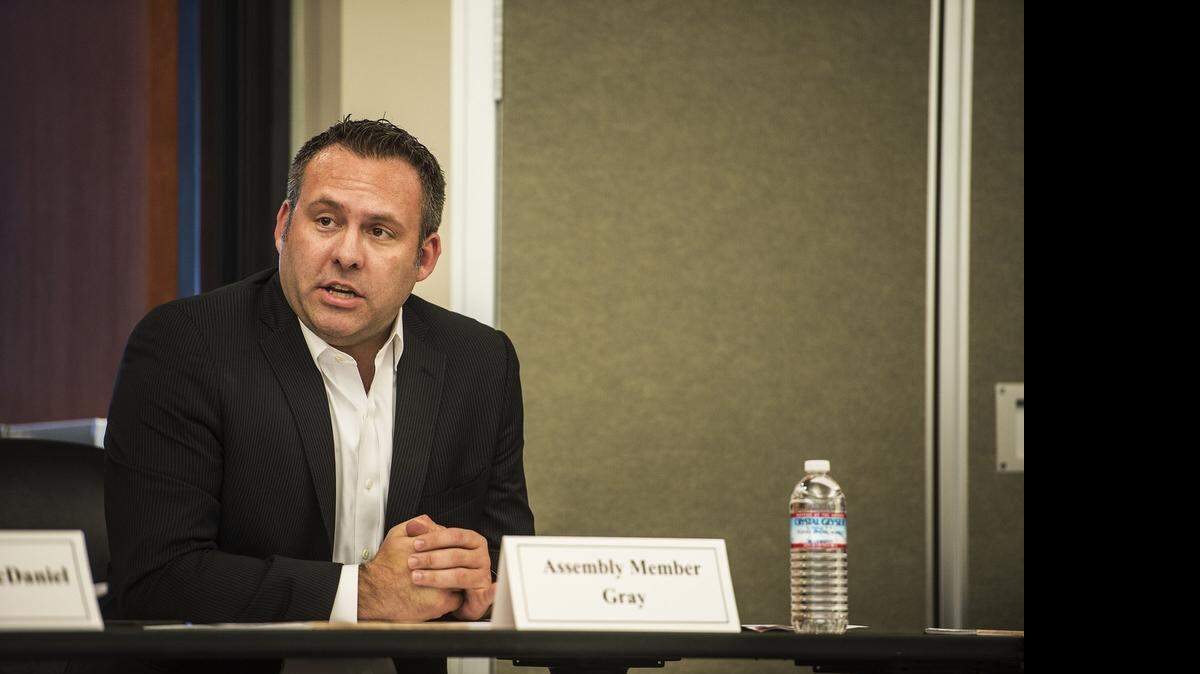 
Assemblyman Adam Gray, seen here in Atwater in March, was reluctant to characterize as punitive his sudden removal from the Assembly Water, Parks and Wildlife Committee, but did call the move “rare,” “unusual” and an “overreaction.” 
